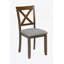Ensemble de salle à manger de cuisine 6 pièces, table de salle à manger rectangulaire en bois avec 4 chaises rembourrées et un banc, ensemble de table de salle à manger pour 6 personnes, salon, bar et cuisine, noyer