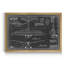 «Aeronautic Blueprint VI» - Cadre photo, impression sur toile-1598610349-1598610345