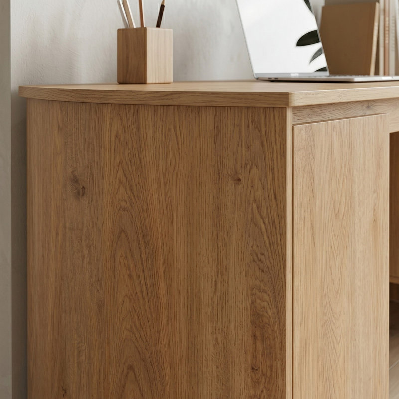 160Cm W Rectangle Desk with Cabinet