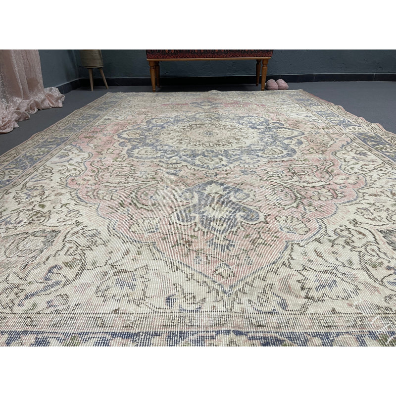 Tapis beige rétro 78,7 x 120,5 pouces