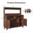 47.2" W Home Bar Furniture With Removable Wine Rack, Glass Holder-764848460