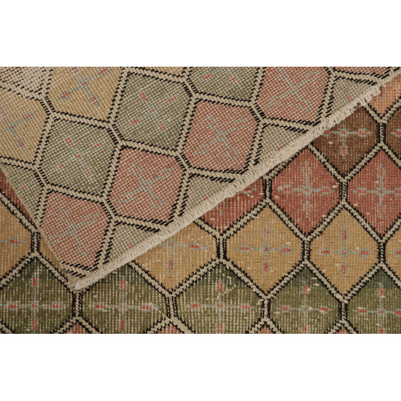 One-of-a-Kind 3' X 7'4" Hand Knotted Area Rug