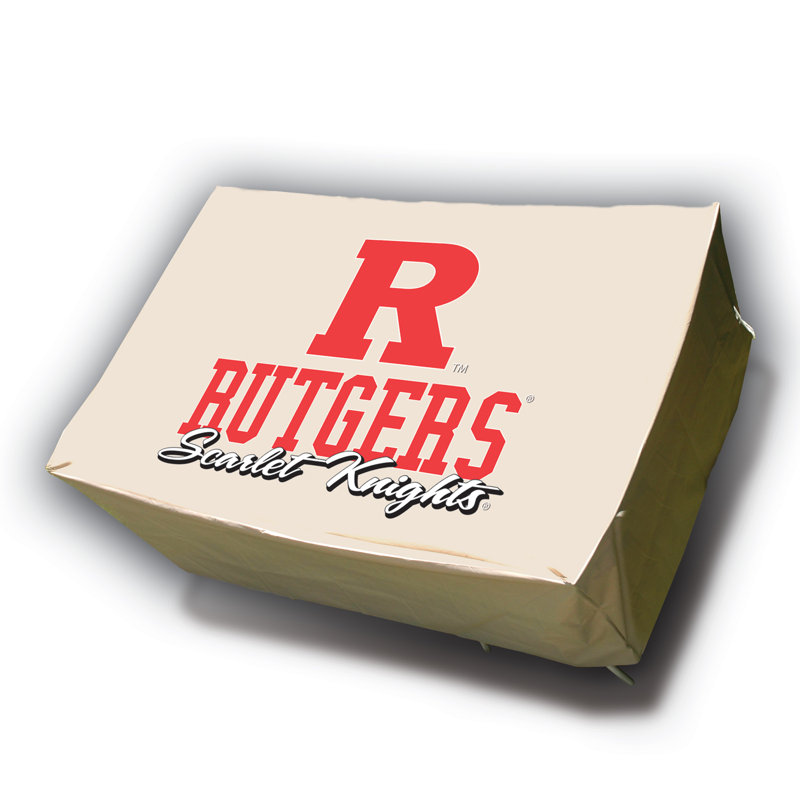 NCAA 96 " W Outdoor Patio Table and Patio Dining Set Cover, Rutgers