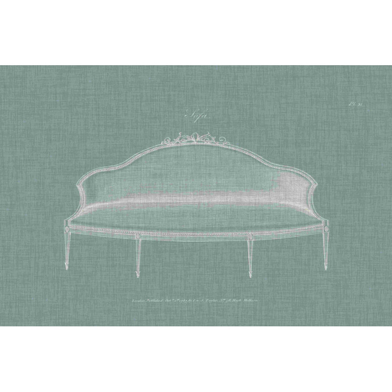 " Hepplewhite Sofas III " by Hepplewhite, 24" H x 36" W  
