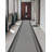 Custom Size Runner Rug Solid Border Gray Berber Style Indoor/Outdoor Non Slip Latex Backing-73824712