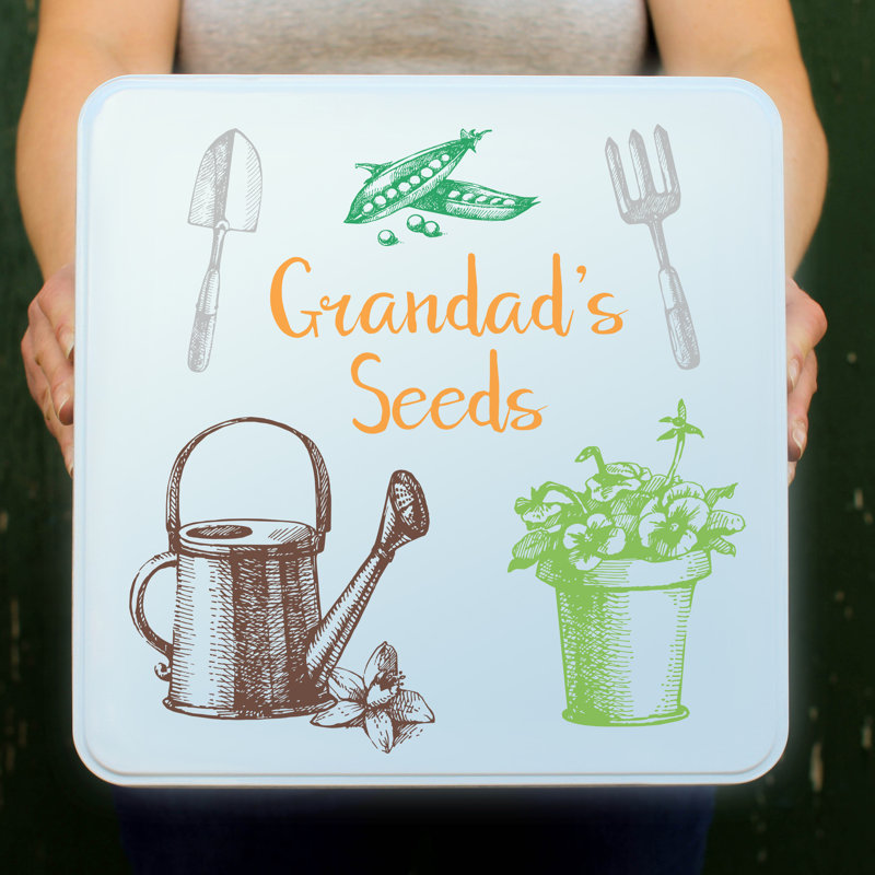 Personalised Seed Box, Tin, Yes