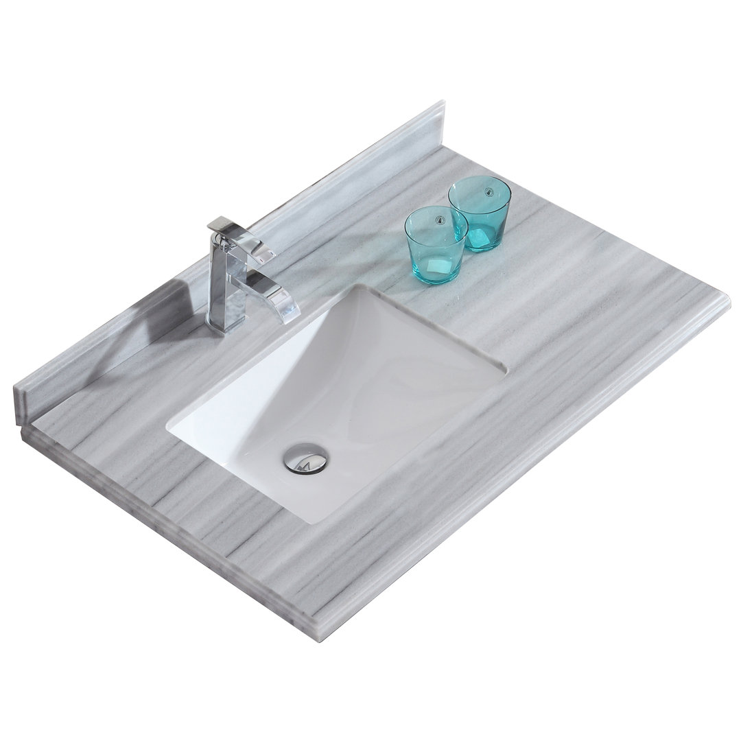 Mundy 36" Single Bathroom Vanity Top Mercer41 Top 