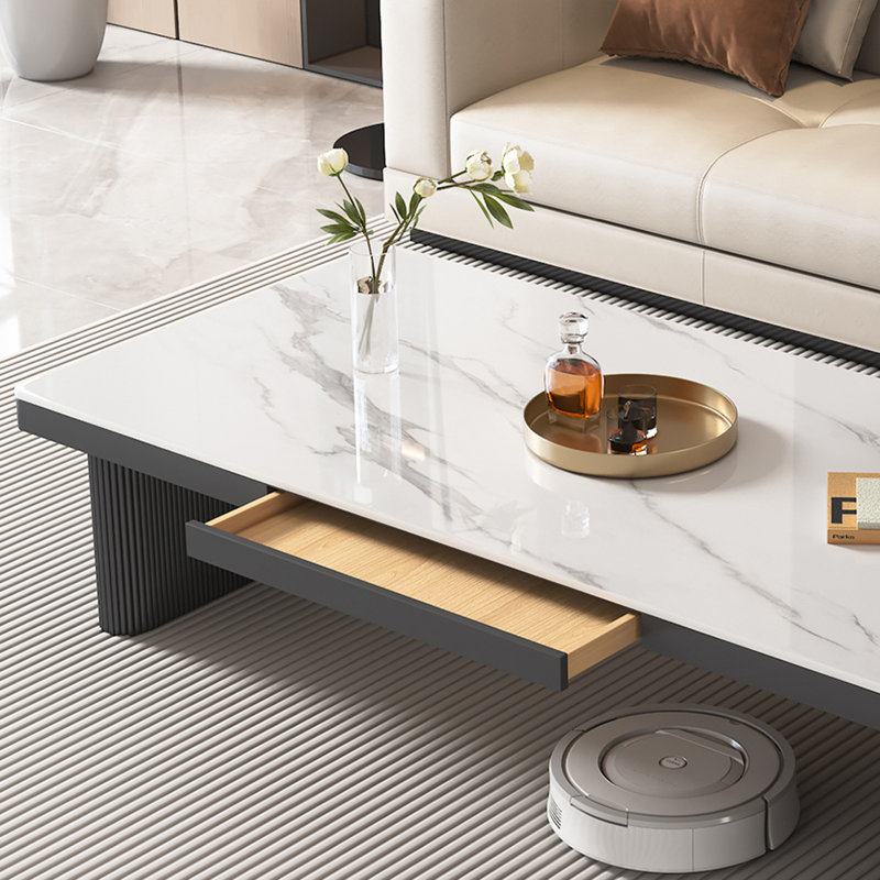 Table basse moderne moderne, H 16,5 po x L 39,4 po x l 23,6 po