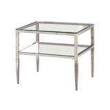 Irja Glass Top End Table