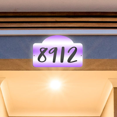 Plaque d'adresse sur 1 ligne