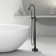 2 Handle Floor Mounted Freestanding Tub Faucet with Handheld Shower