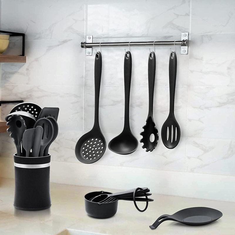 DGPCT 28 Piece Cooking Utensil Set with Utensil Crock