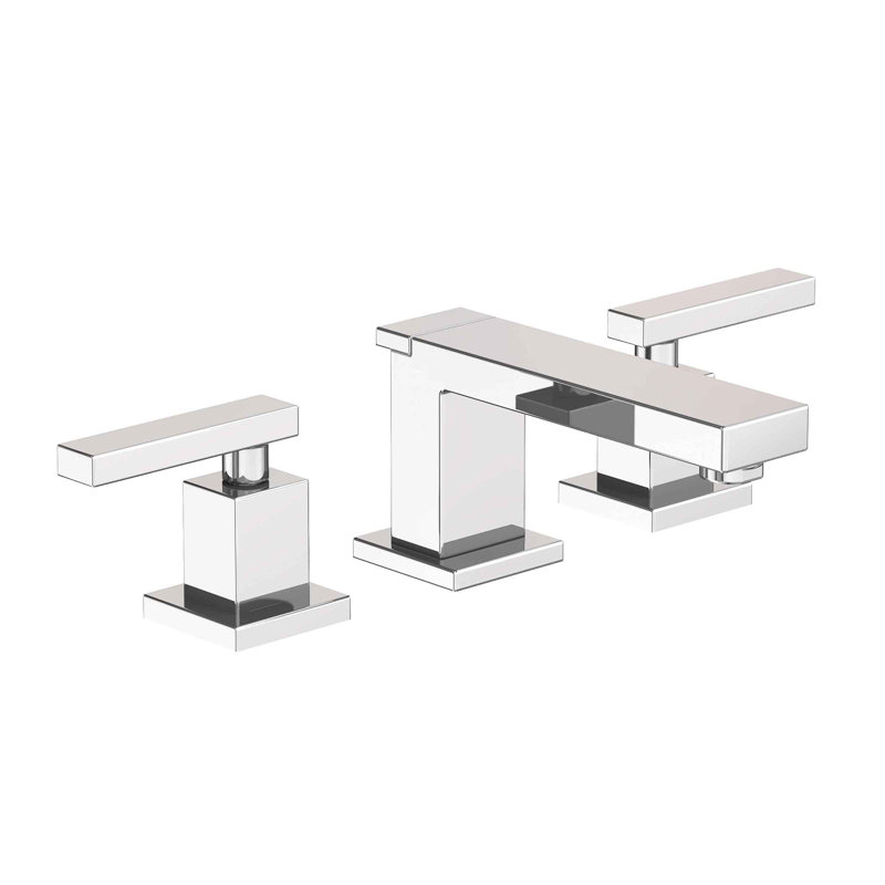 Skylar Widespread Bathroom Faucet with Drain Assembly, Polished Chrome