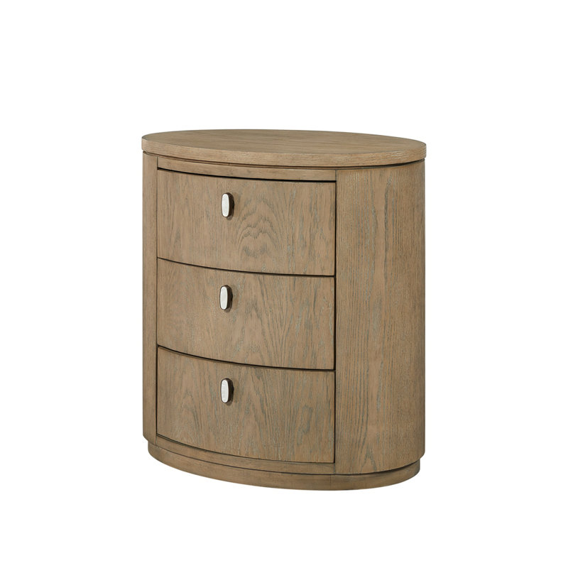 Oval Nightstand - Toffee