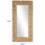 Miroir de plancher rectangulaire