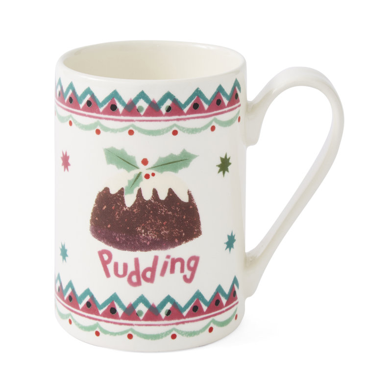 Mug Meirion Tall Mugs Christmas Pudding Mug Single Mug