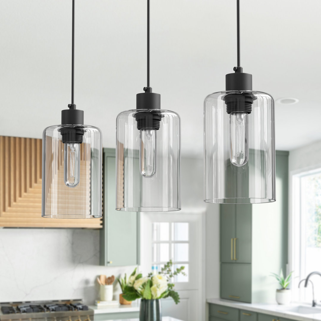 1-Light Kitchen Island Pendant (Set of 3) Dimmable Light 17 Stories