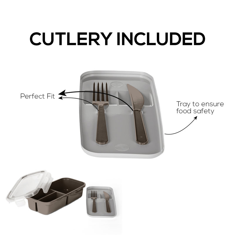 Clydell 40,57 oz. Contenant alimentaire, Gris