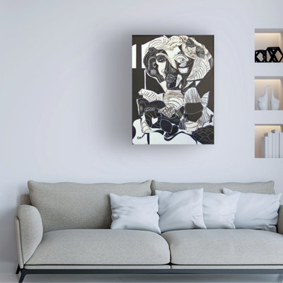 Art sur toile, noir et blanc