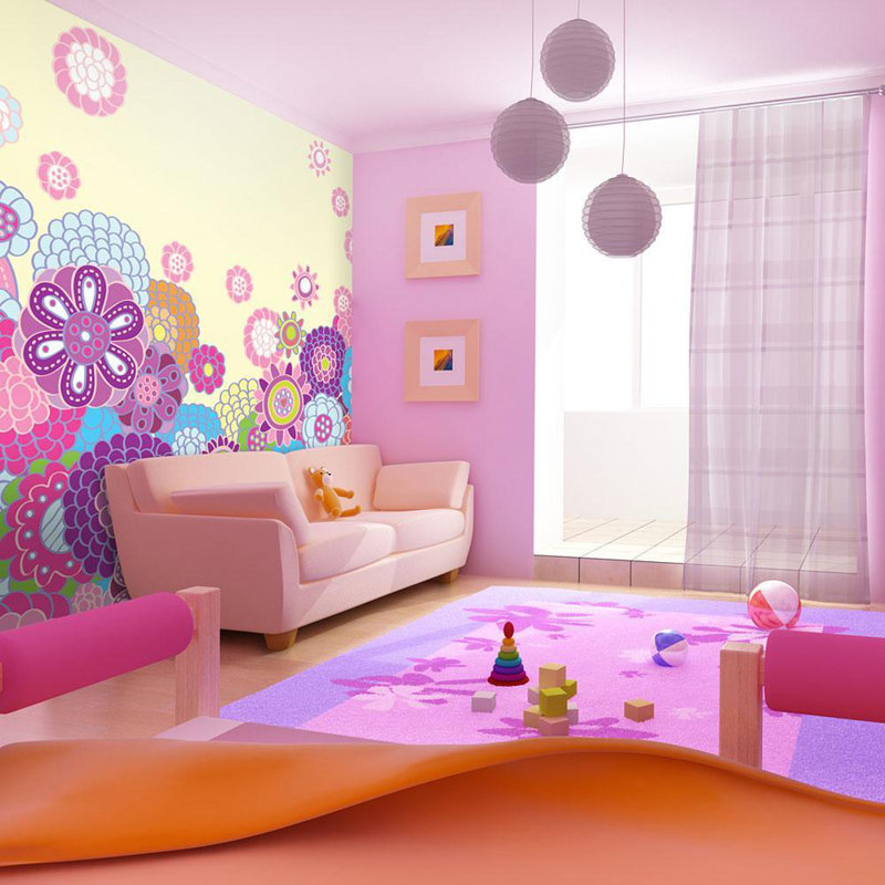 Murale «Happy Meadow», L 106 po x l 137 po