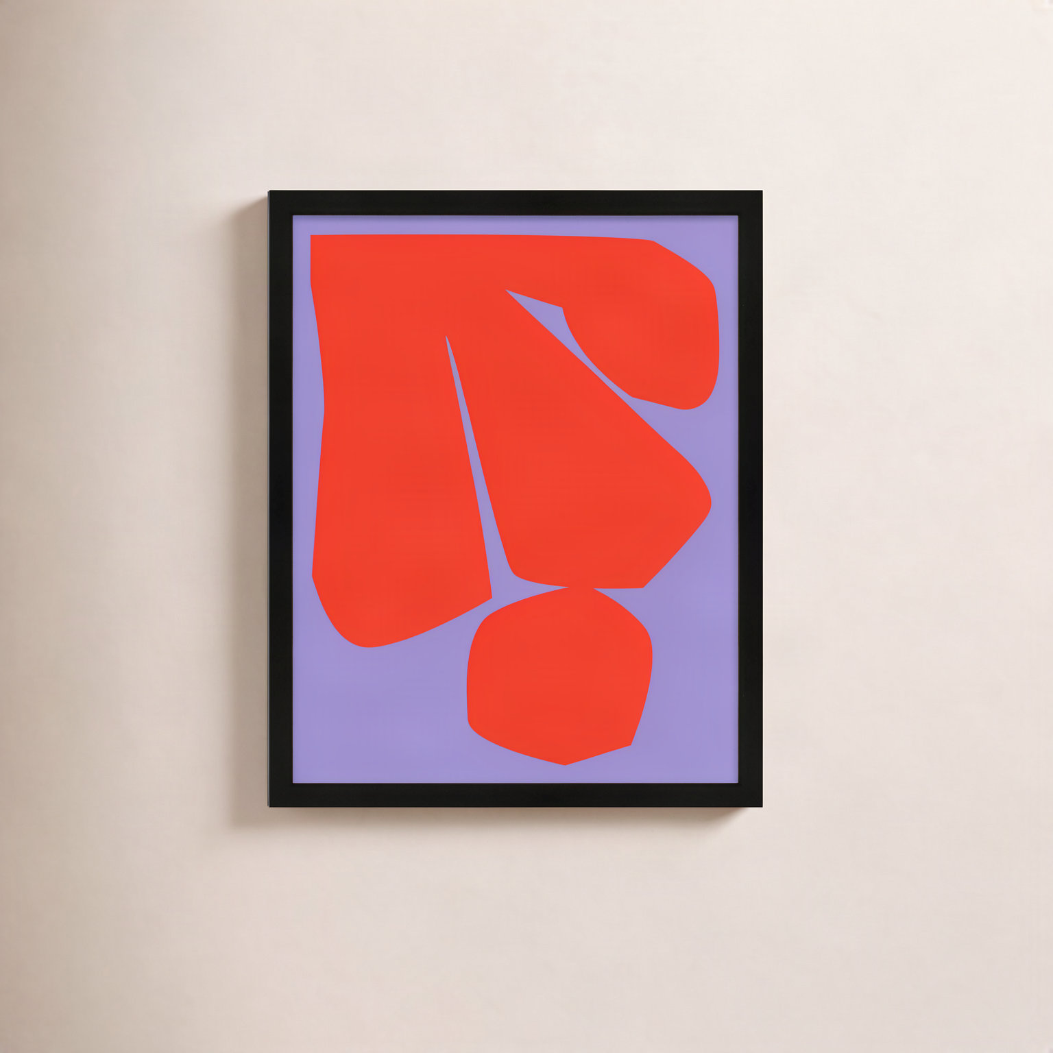 Akita "Module Minimalism 2" Print, Black Framed, 30"H x 24"W x 1.25"D