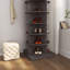 Armoire à chaussures grise 360 ° rotative 6 couches