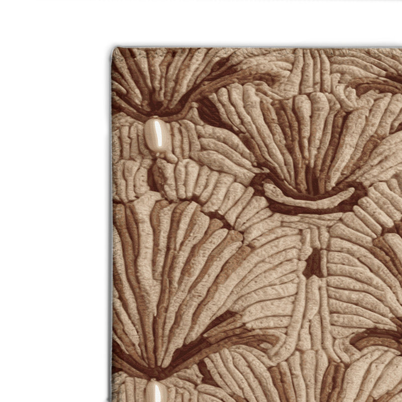 Tapis d'intérieur et d'extérieur brun français, Rectangulaire 2 pi x 3 pi