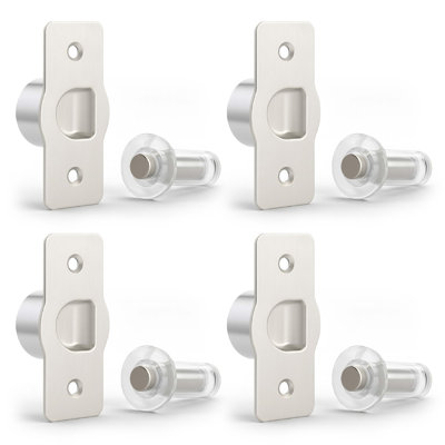MEGA HANDLES Magnetic Door Stopper, Concealed Flush-Mount Magnetic Door Catch with Wall Protector, 1.7 in
