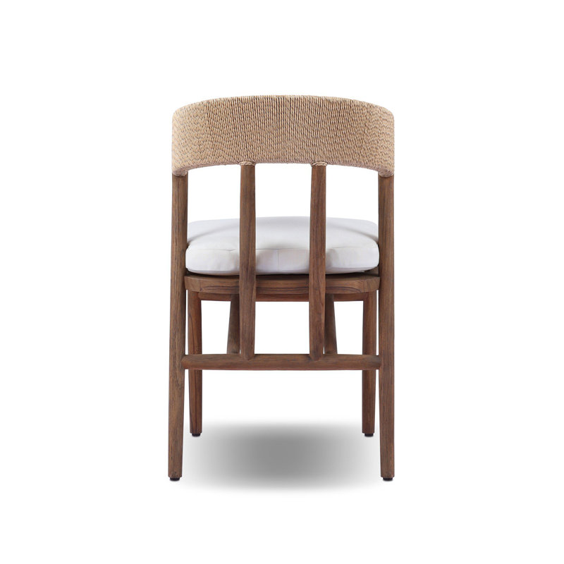 Buxton Outdoor Teak Dining Side Chair, Beige