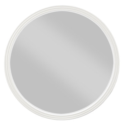 Carena Gray Round Mirror