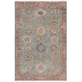 Samarkand One Hundred Eleven Area Rug In Grey / Red