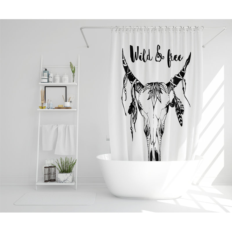 Boho Chic Fashion Designer Shower Curtain