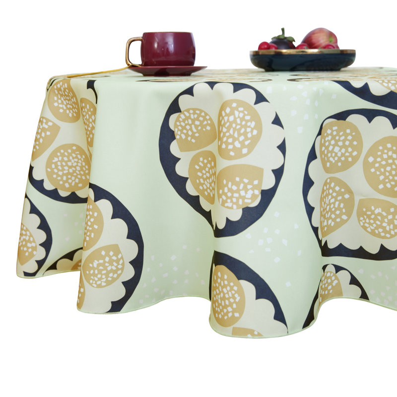 Deconovo tablecloth, water -repellent, washable tablecloth, 1 piece, 130 x 220cm, white, 130cm W x 220cm L