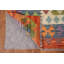 Tapis oriental réversible en laine Kilim 10 x 16