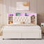 Lit plateforme tapissier, cadre de lit à DEL avec charge intelligente, tête de lit avec rangement-1549698667-1549473592
