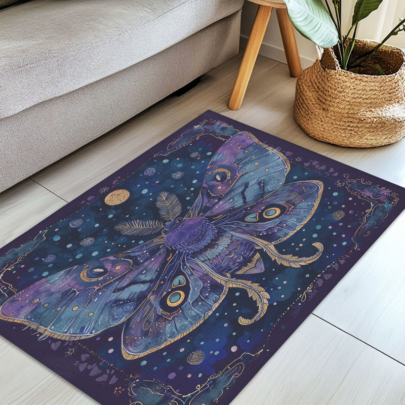 Tapis tressé Mystic Moth, Rectangulaire 3 pi x 5 pi