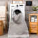 Erelia Solid Color Machine Woven Polyester Area Rug in Gray