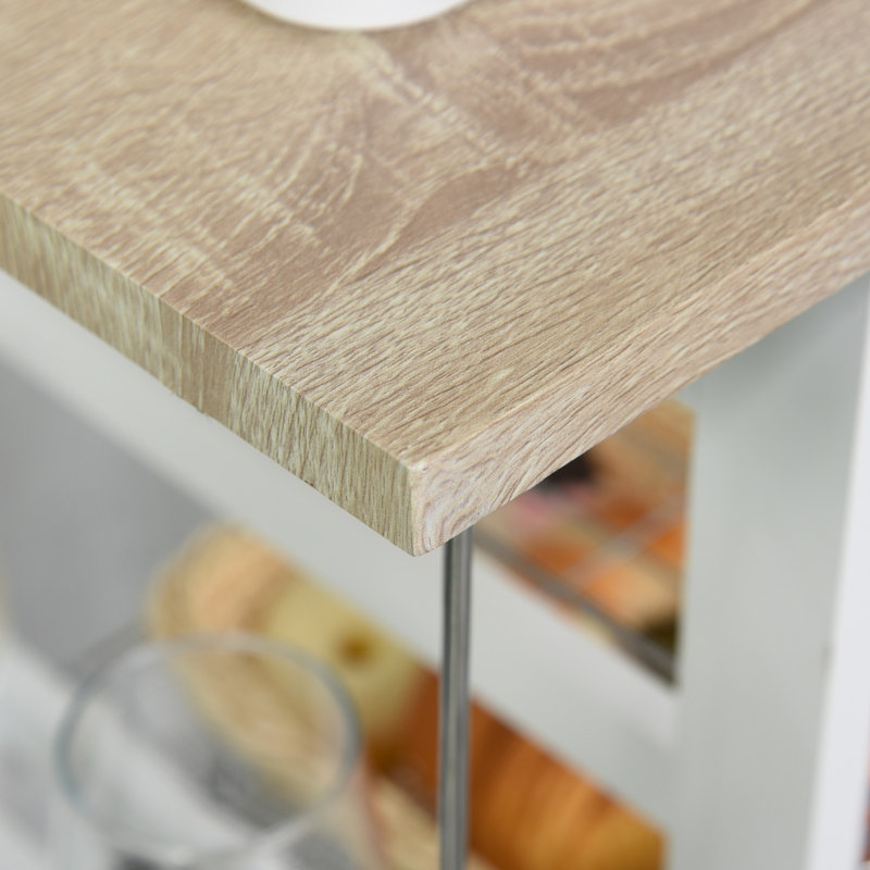 Wood Bar Cart