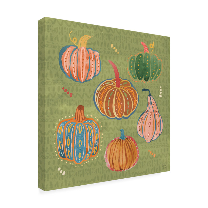 Art mural sur toile «Bachelor Dina June Harvest Whimsy III», H 14 po x l 14 po