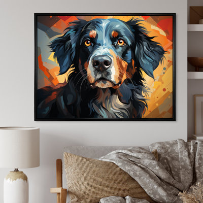" Dog Inquisitive Canine Popart II "