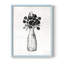 Impression encadrée florale noire et blanche II - bois massif-1173071632-1173070060
