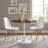 Modway Lippa 36" Round Walnut Dining Table