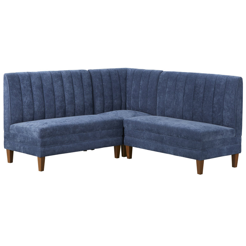 Ensemble de banc 3 pièces Cocuzza, Bleu