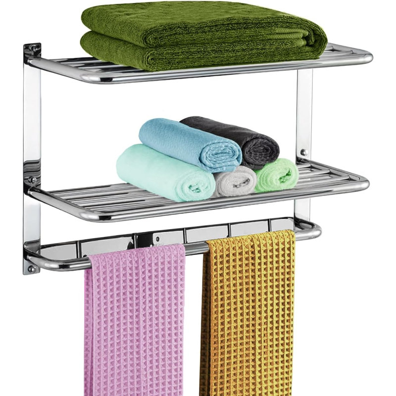 Porte-serviettes, Chrome poli