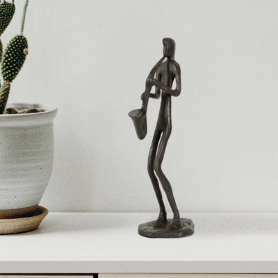 Figurine de joueur saxophoniste Carmela