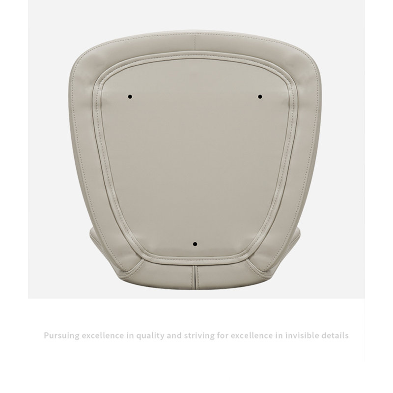 Chaise de salle à manger en cuir italien, Blanc