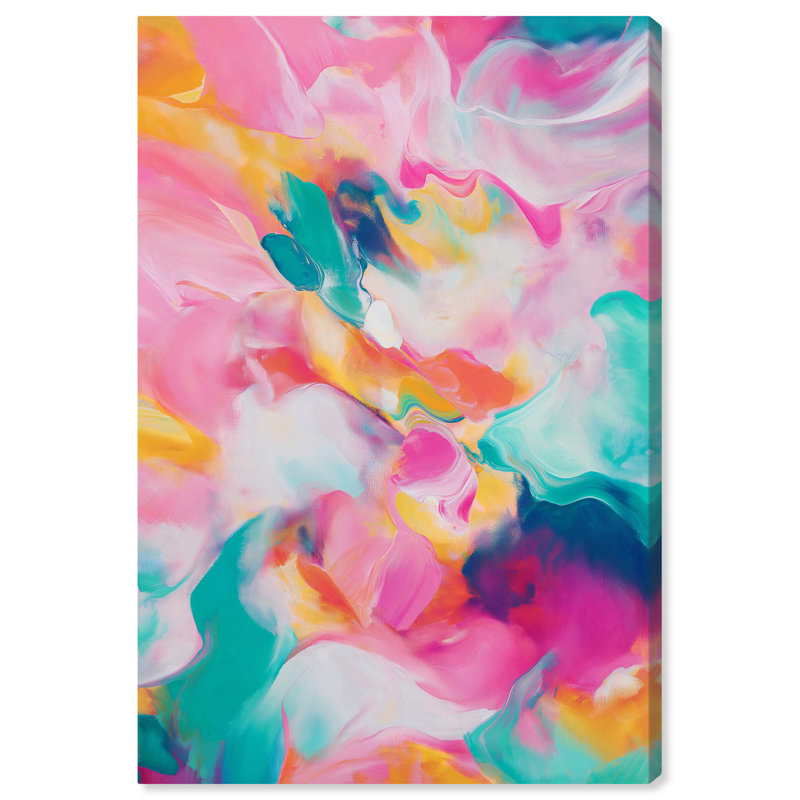 «Dancing Tones I» par Art Remedy, Toile tendue, H 15 po x l 10 po x P 1,5 po