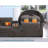 Upholstered Loveseat Couch with Cup Holder Usb Console-1259898521