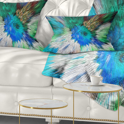 Coussin lombaire à fleurs en tissu 3d floral extrusive