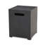 Support de réservoir en fer et table d'appoint thermolaquée gris foncé sans assemblage l 15,38 x P 20,02 H Optimisation de l'espace extérieur comme aménagement de l'espace